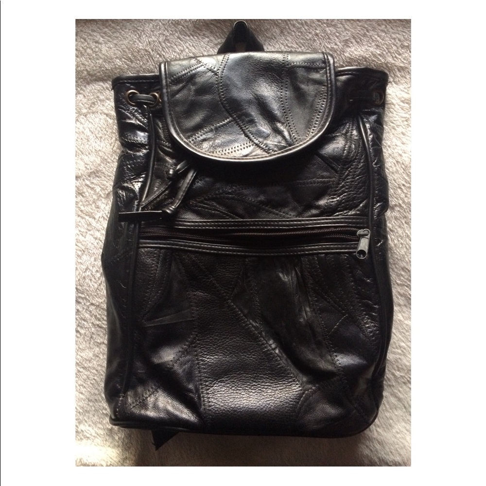 Leather back pack